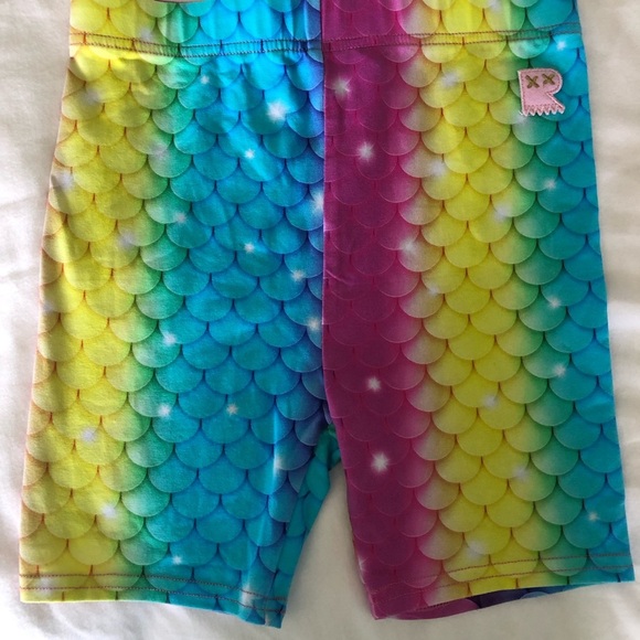 Rock Your Kid mermaid bike shorts. Like new. - Picture 2 of 8